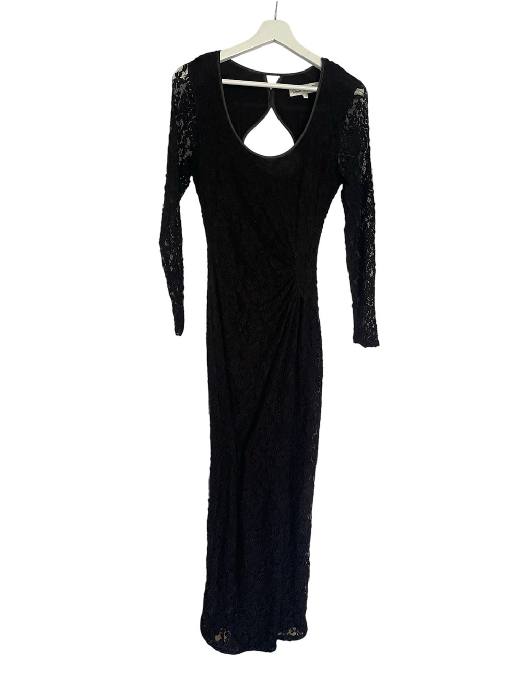 Damsel in a Dress Floral Lace Maxi Gown Sheer Whimsigoth Gothic Evening Size 10